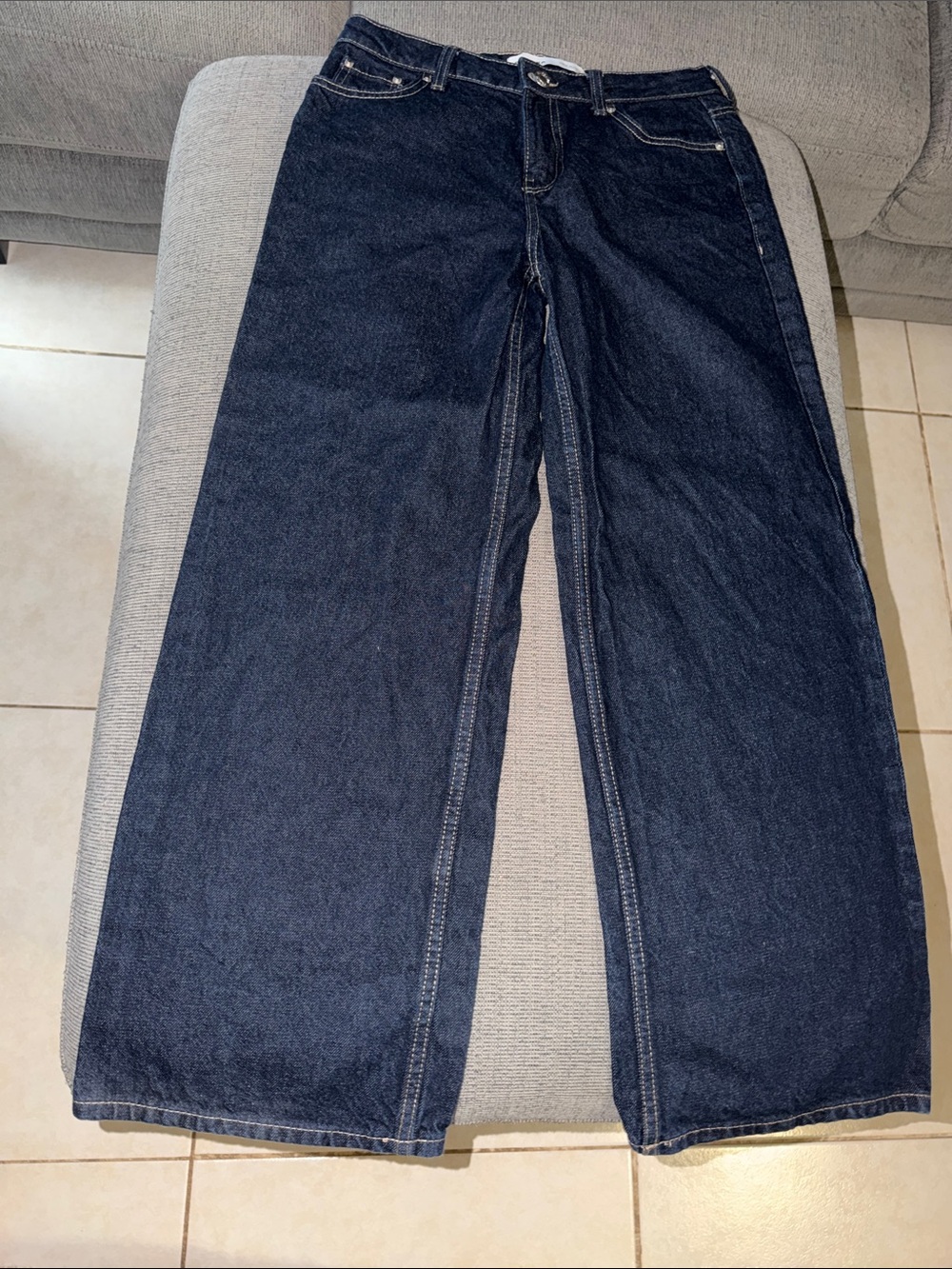 Bershka Dark Blue Denim Jeans 10-12 Years NWOT